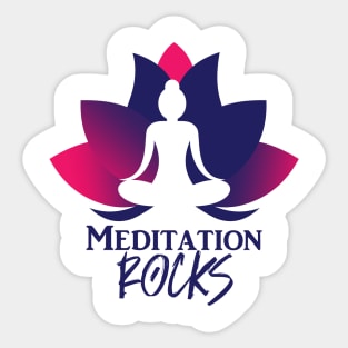 Meditation Rocks Sticker